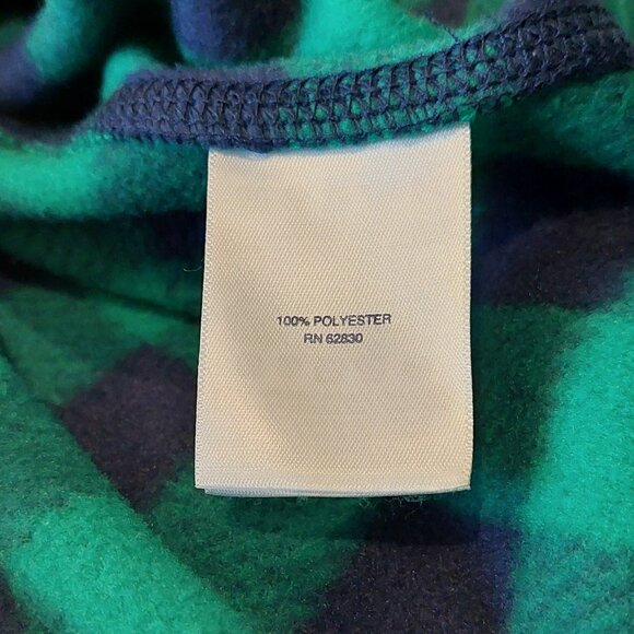 Land's End Green & Blue Plaid Long Sleeve Flannel Shirt Women's Size M (10-12) - Picture 6 of 8